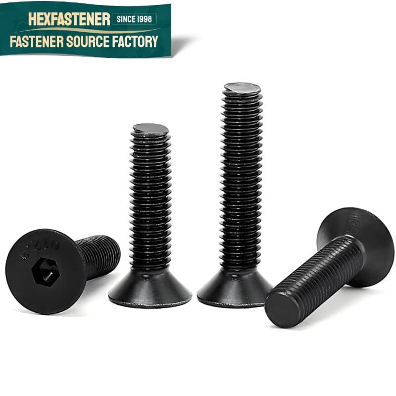 Flat Head Socket Cap Screw — 40CrMo Flat Csk Head Socket Cap Screw UNC 5/16-18 3/8-16 1/2-13 5/8-11 Black Oxide