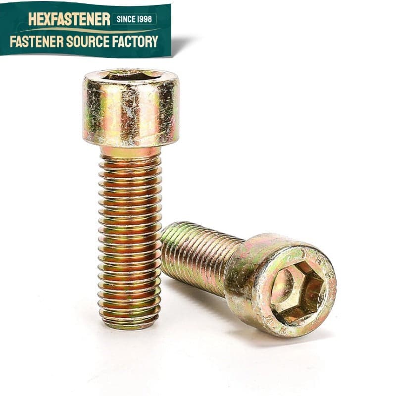 Socket Head Cap Screw — 12.9 Grade 35CrMo/40CrMo UNC Hexagon Socket Head Cap Screw 5/16-18 1/2-13 5/8-11 3/4-10 1-8 Yellow Zinc