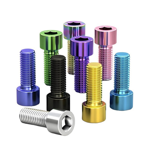 Titanium Socket Head Cap Screws DIN 912 Grade 3 Grade 4 UNC UNF Plain Natural Finish Automotive Racing Motorcycle Fasteners