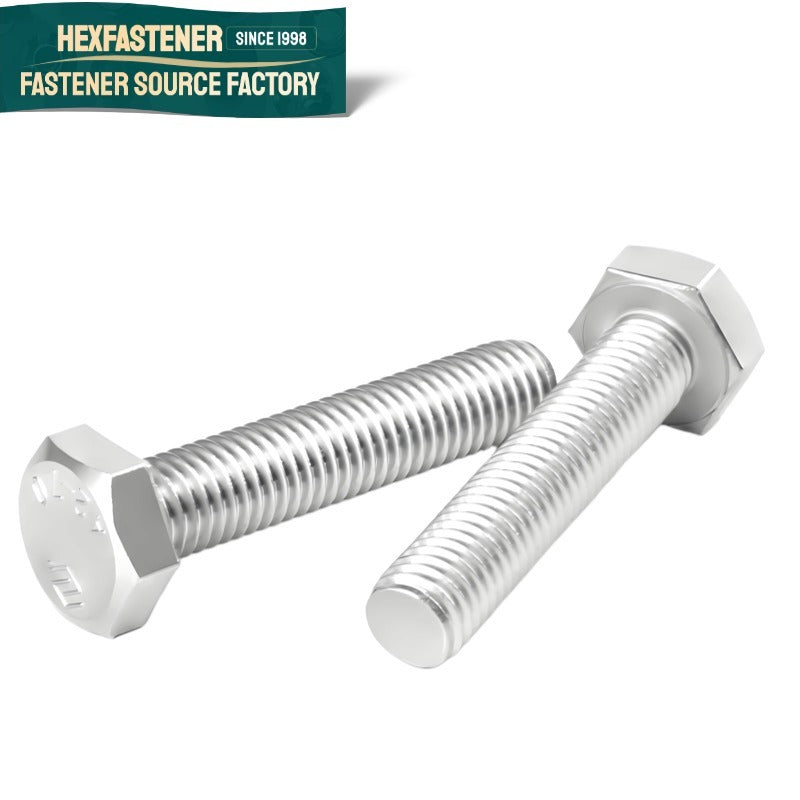 Hex Head Bolt — UNC Coarse Thread Hex Bolt 304 SS Plain Finish A2-70 ASME B18.2.1 Sizes 1/4-20 to 1-8