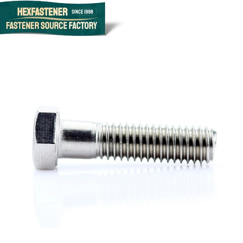 Hex Head Bolt — 1-8 UNC Hexagon Head Bolt 304 Stainless Steel Natural Finish A2-70 Heavy Duty Full Thread Hex Bolt