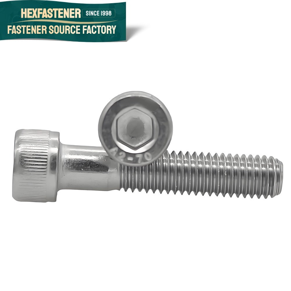 Socket Head Cap Screw — 304 Stainless Steel Socket Head Cap Screw UNC 1/4-20 5/16-18 3/8-16 A2-70 ASME B18.3