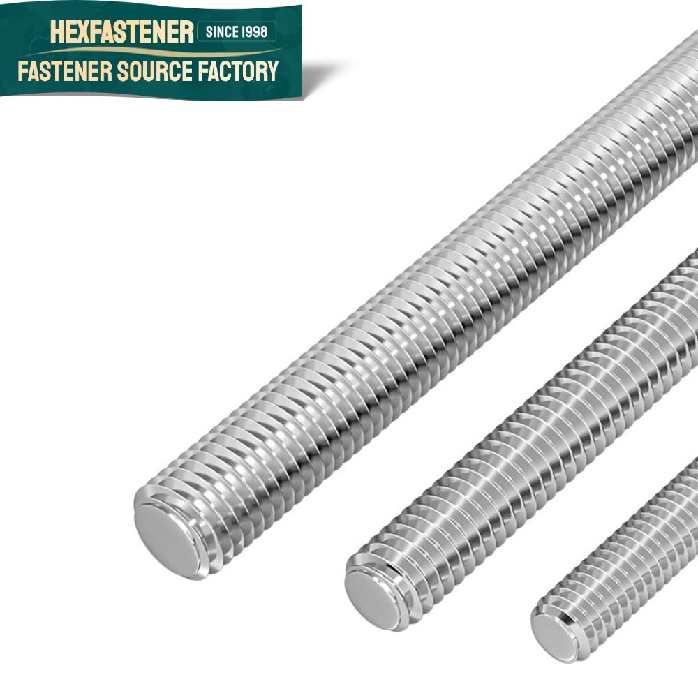 Threaded Rod — 304 Stainless Steel Threaded Rod UNC 1/2-13 5/8-11 3/4-10 1-8 ASME B18.31.1 Full Threaded Corrosion Resistant Rod