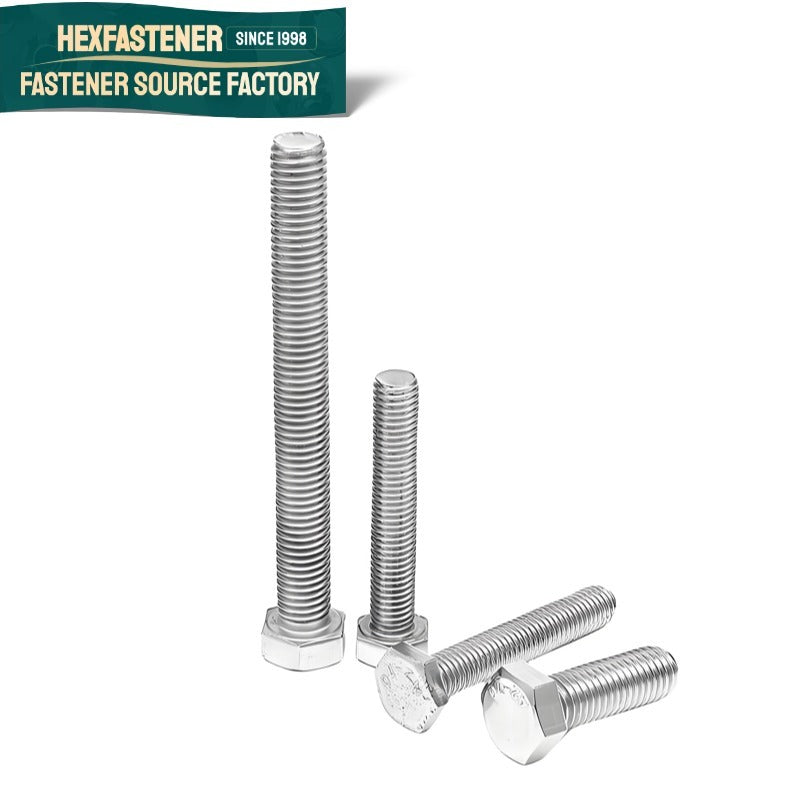 Hex Head Bolt — 316 Stainless Steel Hex Head Bolt UNC 1/2-13 7/8-9 1-8 Natural Finish A4-70 Marine Grade Hexagon Bolt