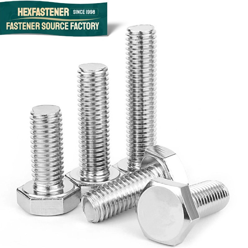 Hex Head Bolt — 10#-32 UNF Hex Head Bolt 316 Stainless Steel Plain Finish A4-80 ASME B18.2.1 Fine Thread Precision Hex Bolt
