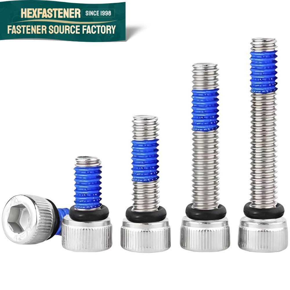 Socket Head Cap Screw — 316 Stainless Steel UNF Hex Socket Cap Screw Nylok Patch ASME B18.3 A4-80 Vibration Resistant  1-8 1-1/4-7 1-1/2-6 1/2-13 5/8