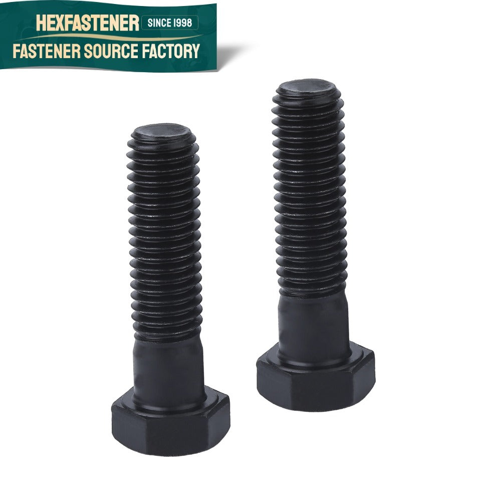 Hex Head Bolt — 35# Carbon Steel Hex Head Bolt UNC 1/4-20 3/8-16 1/2-13 7/16-14 Black Oxide Grade 8 General Use Hex Bolt