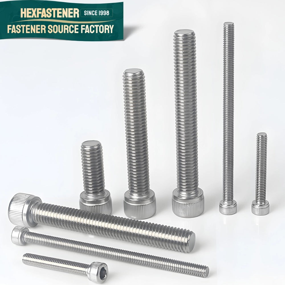Socket Head Cap Screw — Industrial Allen Bolt Socket Cap Screw 304 Stainless UNC 1/4-20 3/8-16 A2-70 ASME