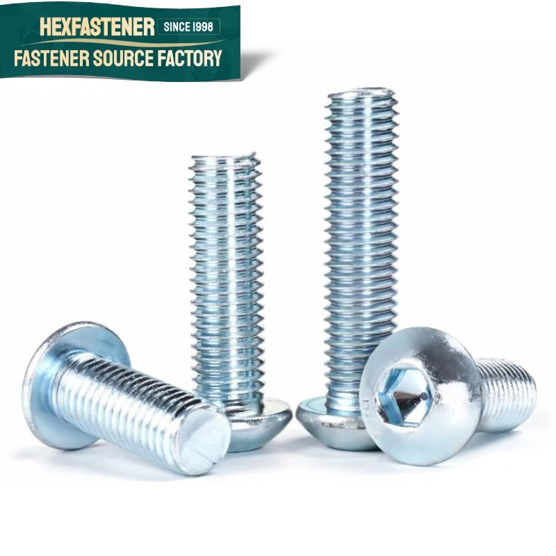 Button Head Socket Cap Screw — Hex Socket Button Head Cap Screw Alloy Steel 35CrMo UNF 5/16-24 3/8-24 1/2-20 Zinc Plated ASME