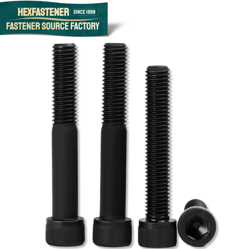 Socket Head Cap Screw — 12.9 Grade 4#-40 6#-32 8#-32 10#-24 1/4-20 3/8-16 5/16-18 1/2-13 7/8-9 Black Alloy Steel Hexagonal Hex Socket Cap Screw Bolt UNC