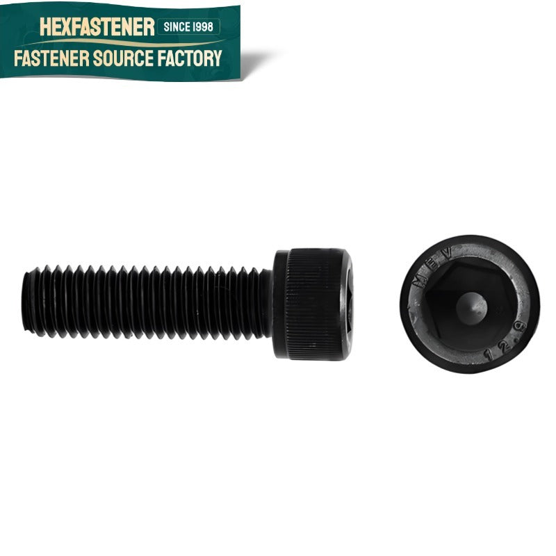 Socket Head Cap Screw — 12.9 Grade Alloy Steel Hex Socket Cap Screw UNC 3/8-16 1/2-13 3/4-10 1-1/4-7 Black Oxide Bolt