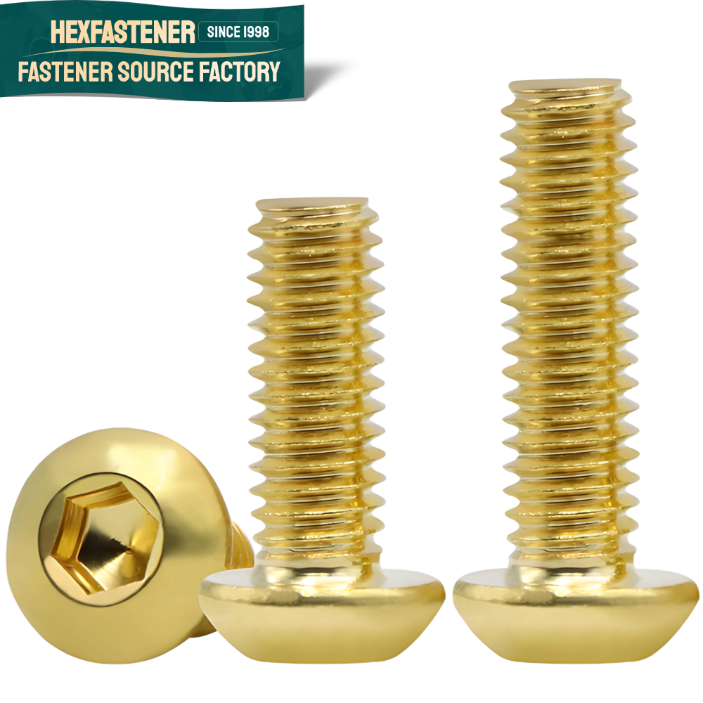 Socket Head Cap Screw — Asme Ansi Unc Brass H62 1/4-20 5/16-18 3/8-16 10# 8# 6# 4# Inch Full Thread Screws Hexagonal Socket Pan Head Cap Copper Screws