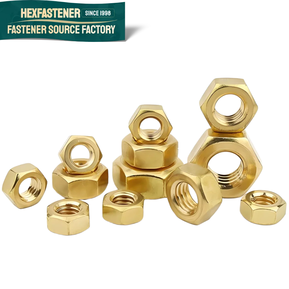 Hex Nut — ANSI/ASME B18.2.2 Brass H62 Hex Nut Hexagon Nuts 1/4-20 5/16-18 9/16-12 7/8-9 3/4-10 1-8 1-14 1-1/2-6 1-1/4-7 Brass H62 Hex Nut