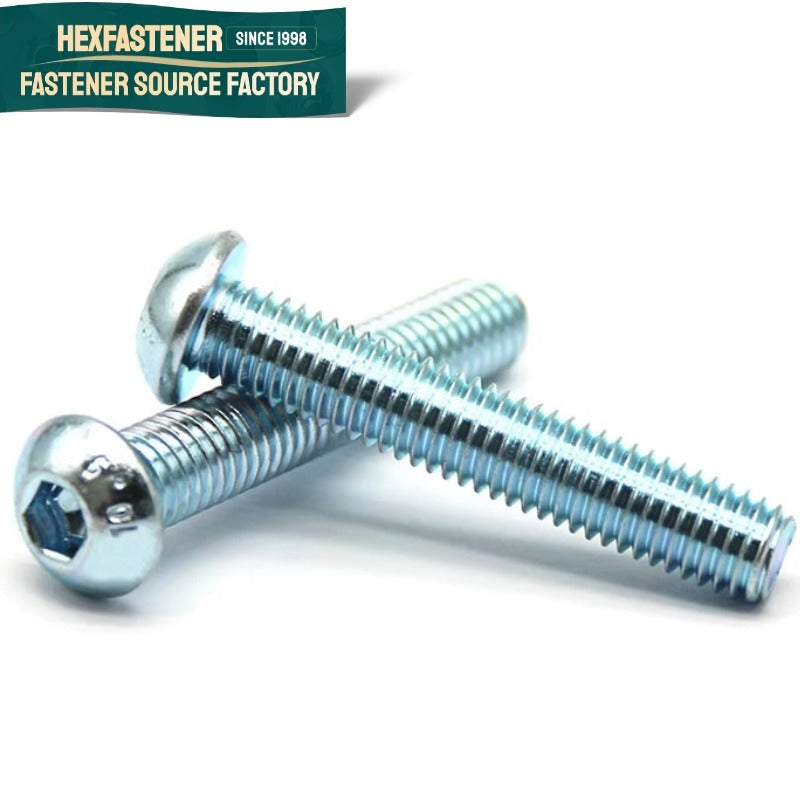 Button Head Socket Cap Screw — Button Head Socket Cap Screw 40CrMo UNC 5/16-18 3/8-16 1/2-13 Zinc Plated ASME B18.6.3