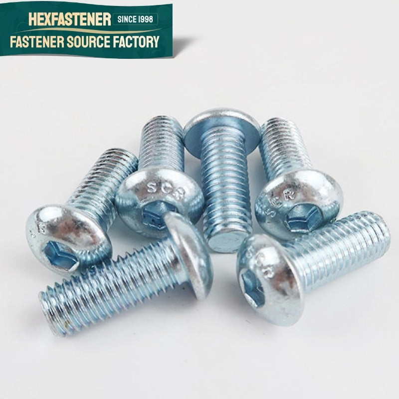 Button Head Socket Cap Screw — UNF Fine Thread Button Head Socket Cap Screw 40CrMo 5/16-24 3/8-24 1/2-20 Zinc Plated ASME B18.6.3