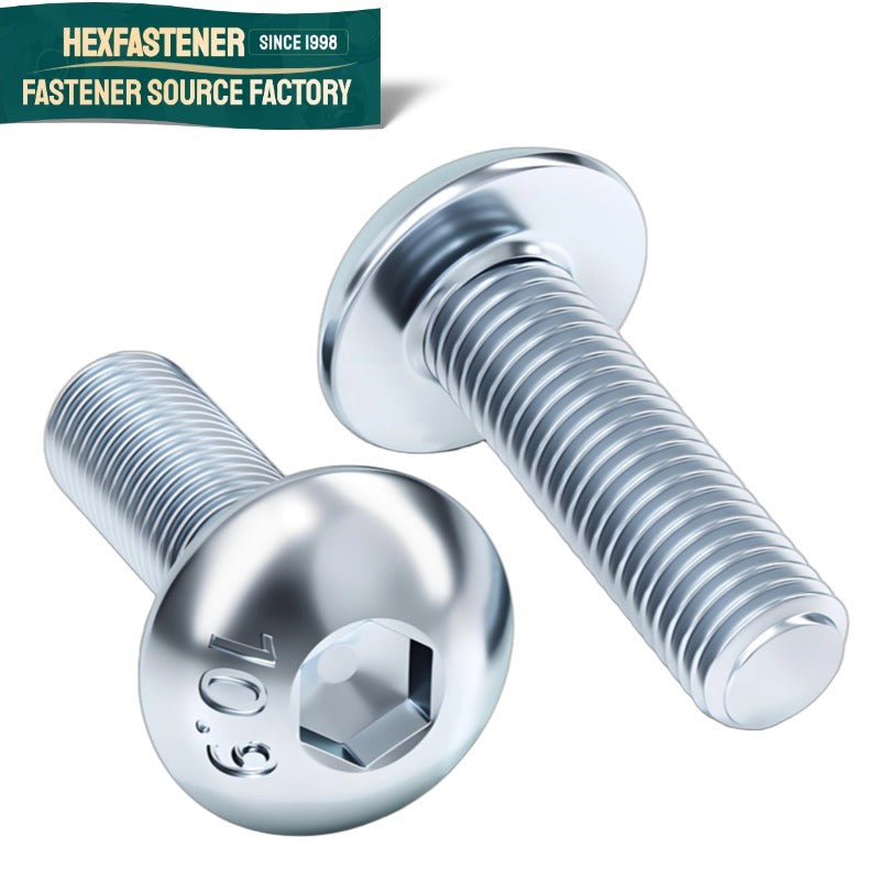 Button Head Socket Cap Screw — Hexagon Socket Button Head Cap Screw UNF 1/4-28 3/8-24 1/2-20 5/8-18 Zinc Plated 40CrMo ASME B18.6.3