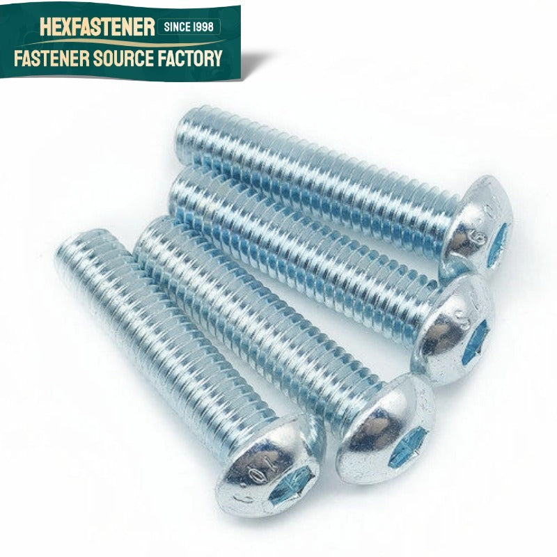 Button Head Socket Cap Screw — High Tensile Button Head Socket Cap Screw 40CrMo UNF 1/4-28 3/8-24 1/2-20 Zinc Plated ASME B18.6.3