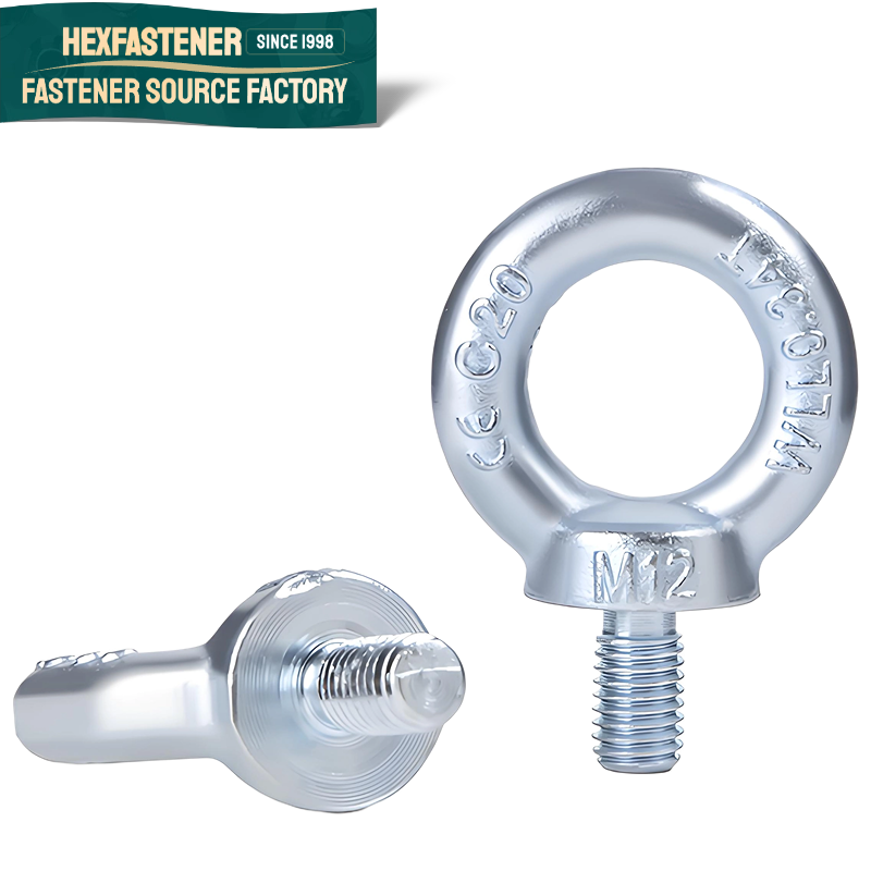 Eye Bolt — Asme Ansi 1/4-20 3/8-16 1/2-13 1-8 1-1/2-6 1-1/4 3/4-10 Grade M6 M8 M10 M16 M20 China Fasteners Carbon Steel Eyebolt Eye Bolts