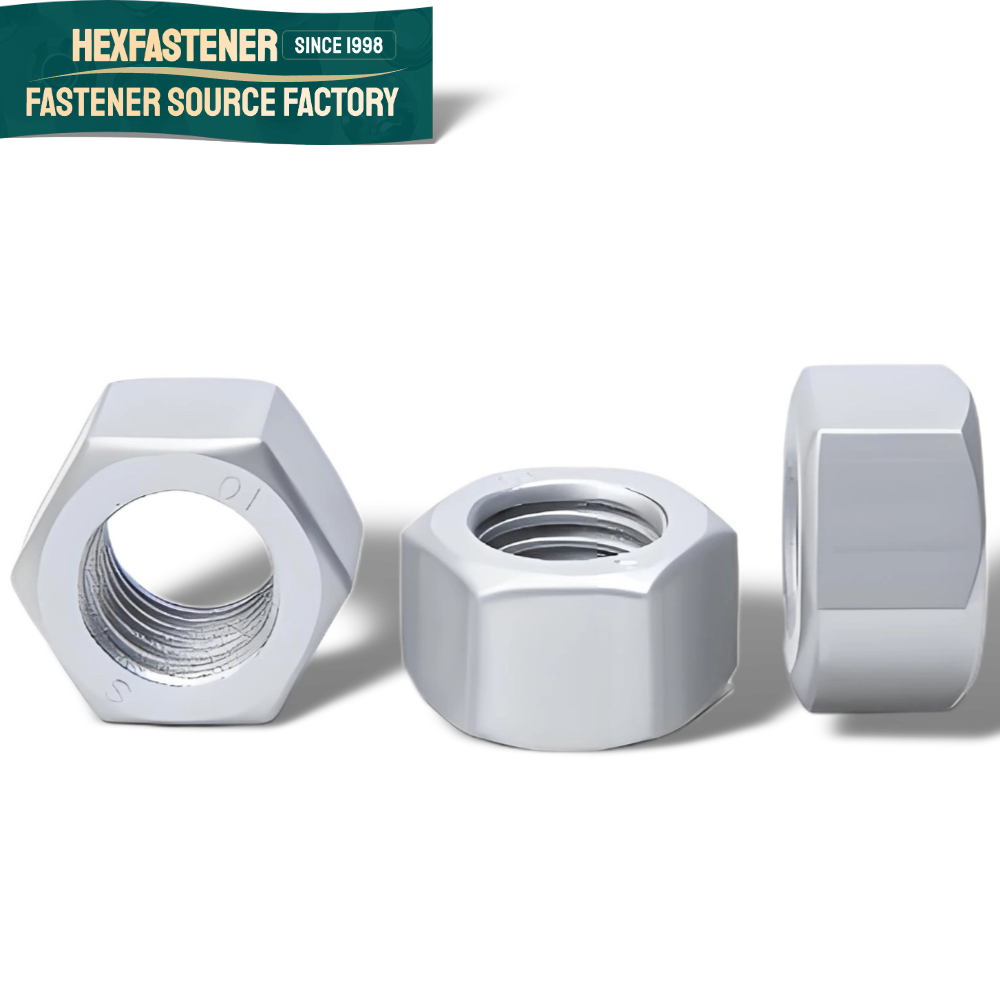 Hex Nut — Grade 8.8/10.9/12.9 Carbon Steel Hex Nuts Custom M12/M18 DIN934 M3/M4/M5/M6/M8/M12 Dacromet Hexagon Nuts Grade 8.8/10.9/12.9