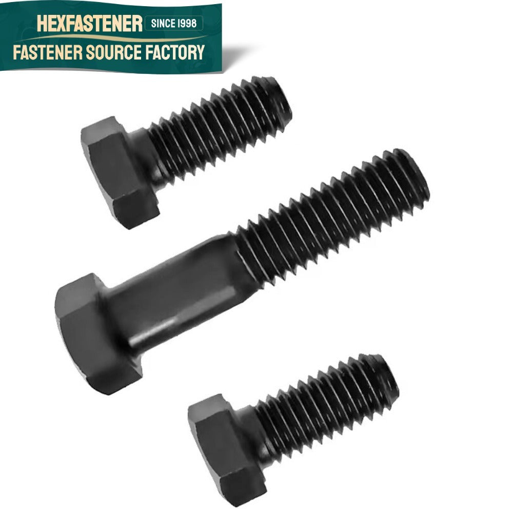 Hex Head Bolt — Black Oxide Hex Head Bolt UNC 1/4-20 3/8-16 1/2-13 3/4-10 7/8-9 Grade 8 Carbon Steel ASME B18.2.1