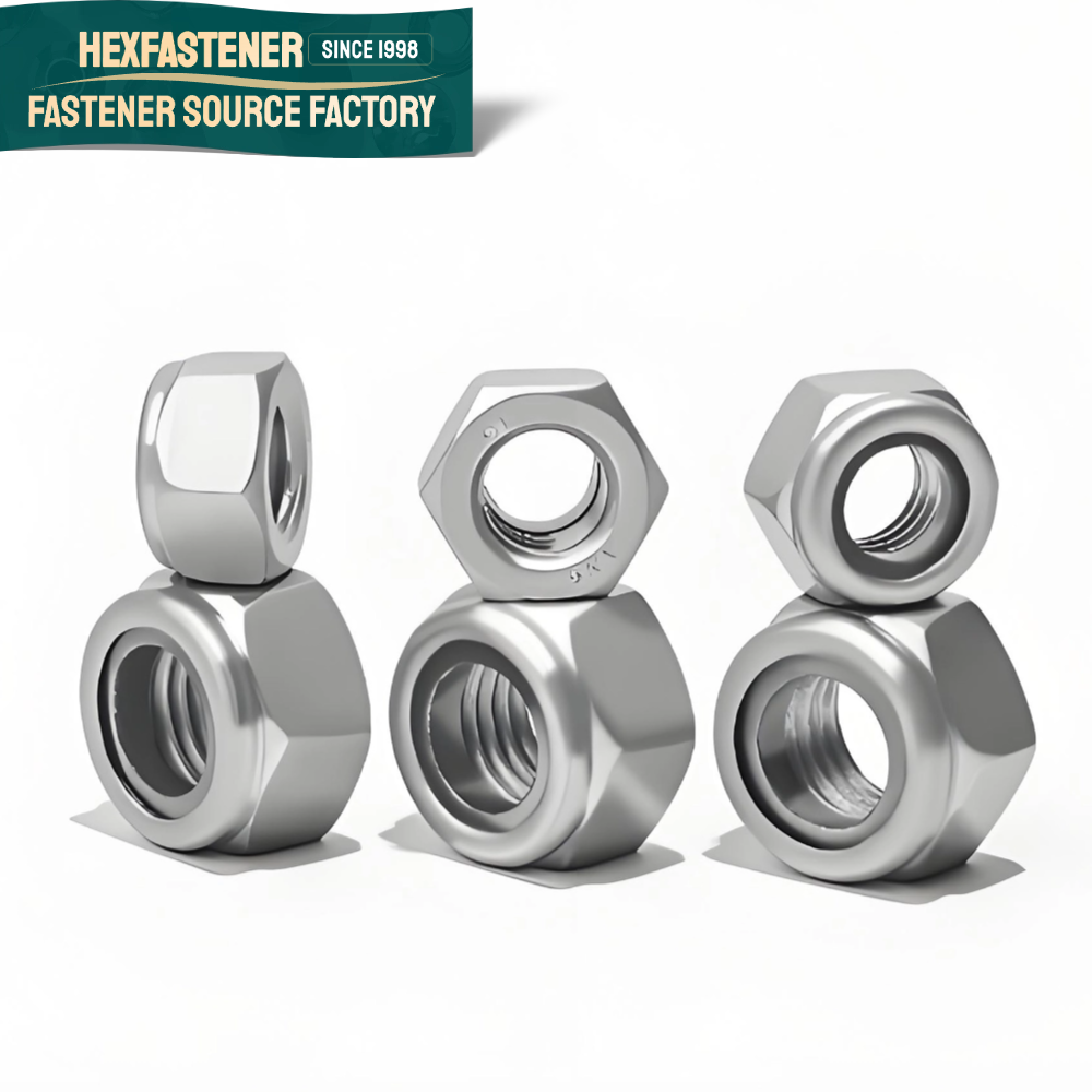 Nylon Insert Lock Nut — M8 M10 M12 M14 M16 M18 M20 M22 M27 DIN985 Carbon Steel Anti-Loose Nylock Nut Dacromet Nylon Insert Lock Nuts Product Type Nuts