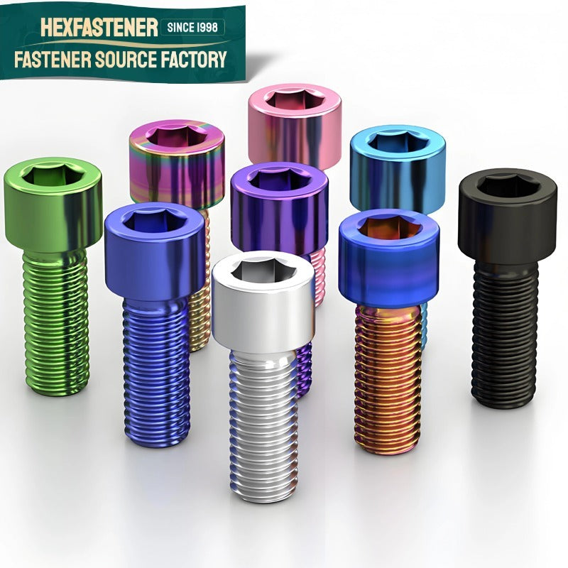 Socket Head Cap Screw — Titanium SHCS Socket Head Cap Screws Grade 3 Grade 4 Commercially Pure Titanium UNC UNF GB70.1 Plain Natural Fasteners