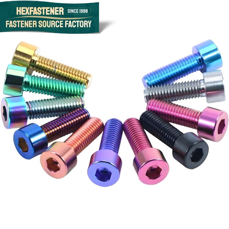 Socket Head Cap Screw — Titanium Hex Socket Head Cap Screws Grade 3 Grade 4 CP Titanium UNC UNF DIN 912 Plain Natural Fully Threaded Fasteners