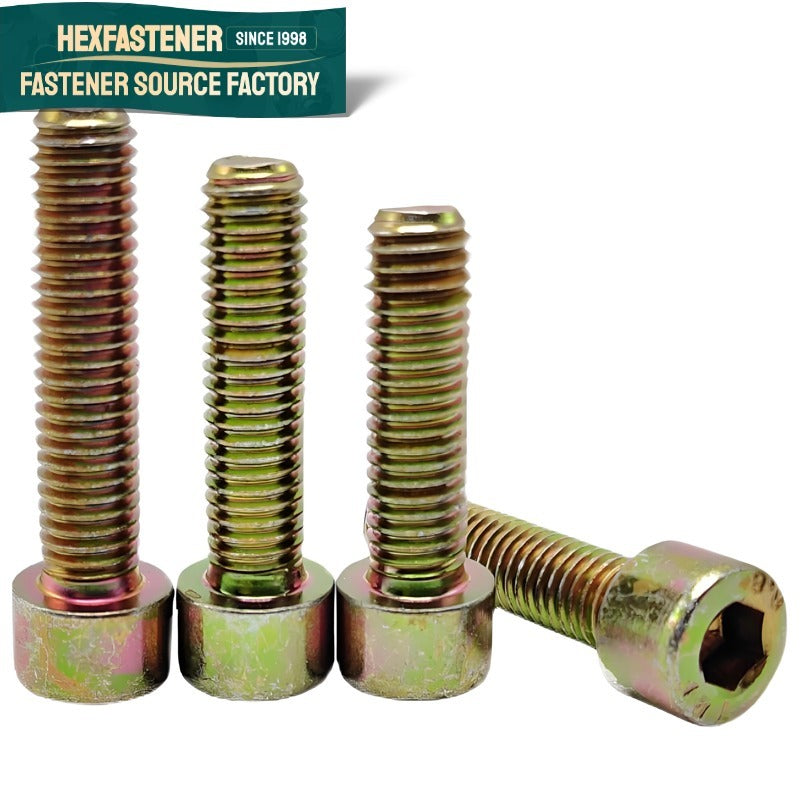 Socket Head Cap Screw — Grade 10.9 40CrMo/B7 UNC Socket Head Cap Screw 3/8-16 1/2-13 3/4-10 1-8 1-1/4-7 1-1/2-6 Yellow Zinc ASME
