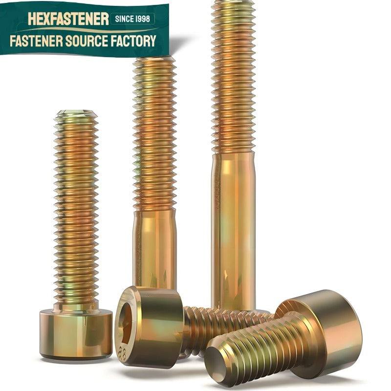 Socket Head Cap Screw — ASTM A193 B7/35CrMo Grade 12.9 UNC Socket Head Cap Screw 1/4-20 to 1-1/2-6 Yellow Zinc ASME B18.3