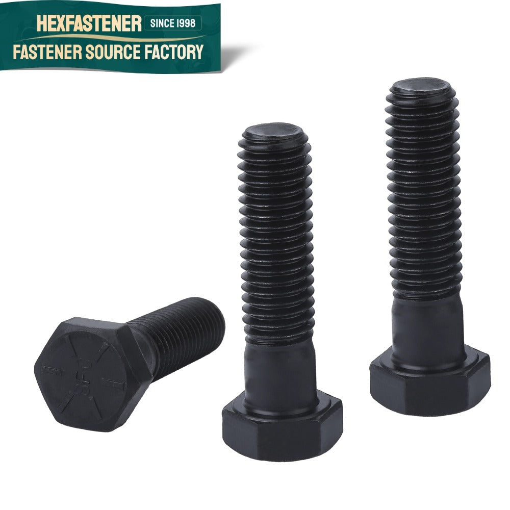 Hex Head Bolt — High Tensile Hex Bolt Grade 8 UNC 3/8-16 1/2-13 3/4-10 Black Oxide B7 for Pressure Vessel