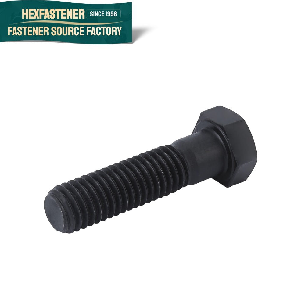 Hex Head Bolt — ANSI B18.2.1 Hex Head Bolt UNC Coarse Thread Grade 8 Black Zinc B7 Steel Sizes 1/2-13 to 7/8-9