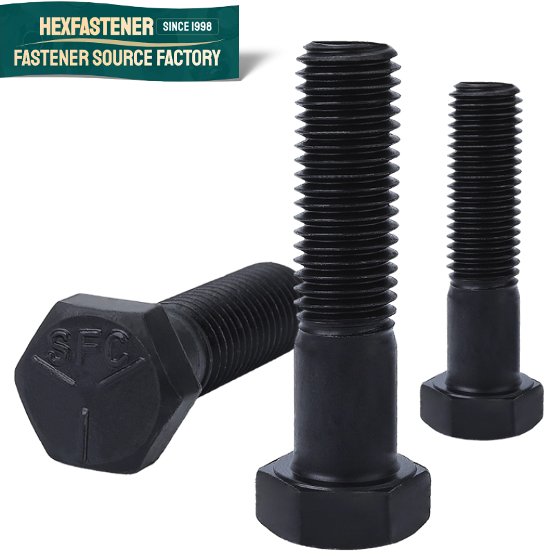 Hex Head Bolt — ASME 18.2.1 UNF1/4-28 3/8-24 1/2-20 3/4-16 7/8-14 7/16inch Black Zinc Black Oxide Steel Grade 8 Hexagon Head Bolt Hex Head Bolts
