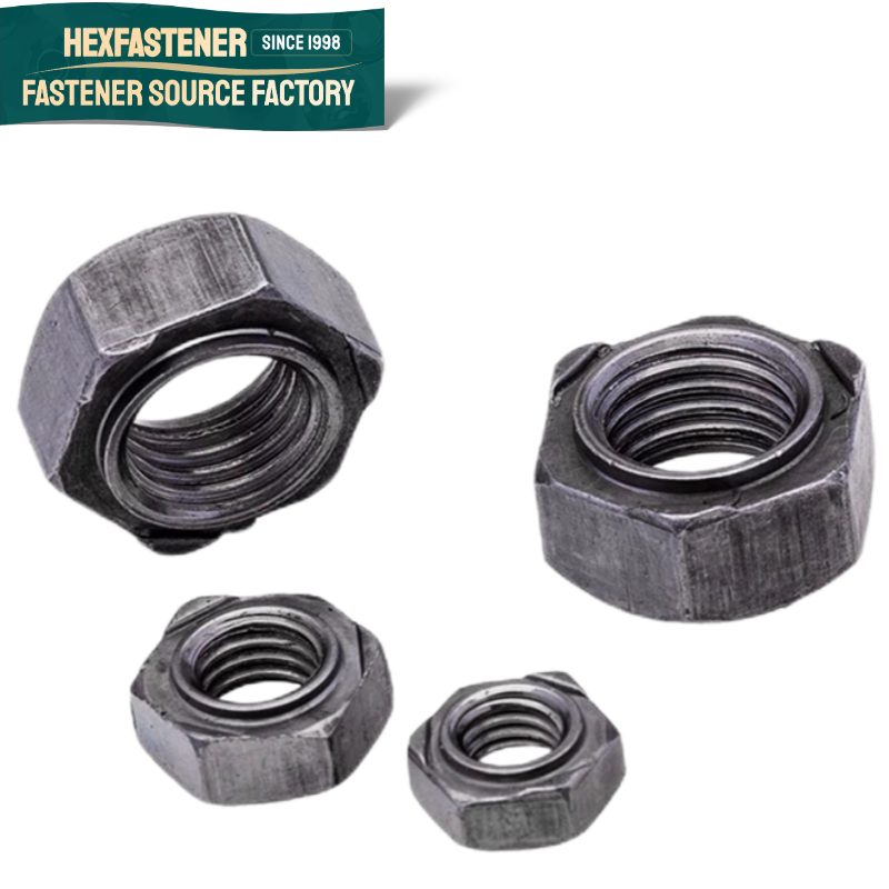 Hex Weld Nut — Asme Unc Unf 8#-32 10#-32 1/4-20 3/8-16 5/16-18 1/2-13 7/16-20 Inch Natural Color Steel Hexagon Hex Spot Weld Nut  Welded Nuts