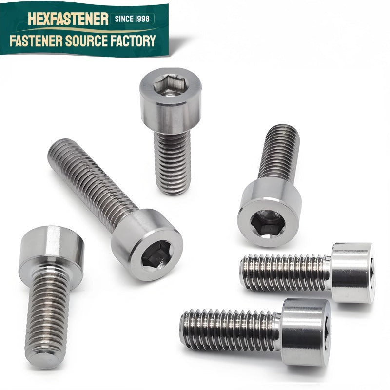 Socket Head Cap Screw — Titanium Allen Socket Head Cap Screws Grade 1 Grade 2 Grade 3 Grade 4 UNC UNF ASME B18.3 Plain Finish Natural Color