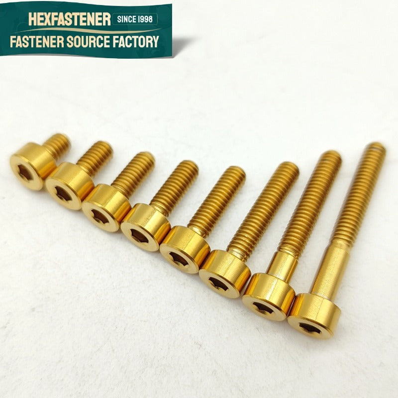Socket Head Cap Screw — Titanium Socket Head Cap Screws Grade 1 Grade 2 Grade 3 Grade 4 UNC UNF ASME B18.3 Plain Natural Finish Aerospace Fasteners