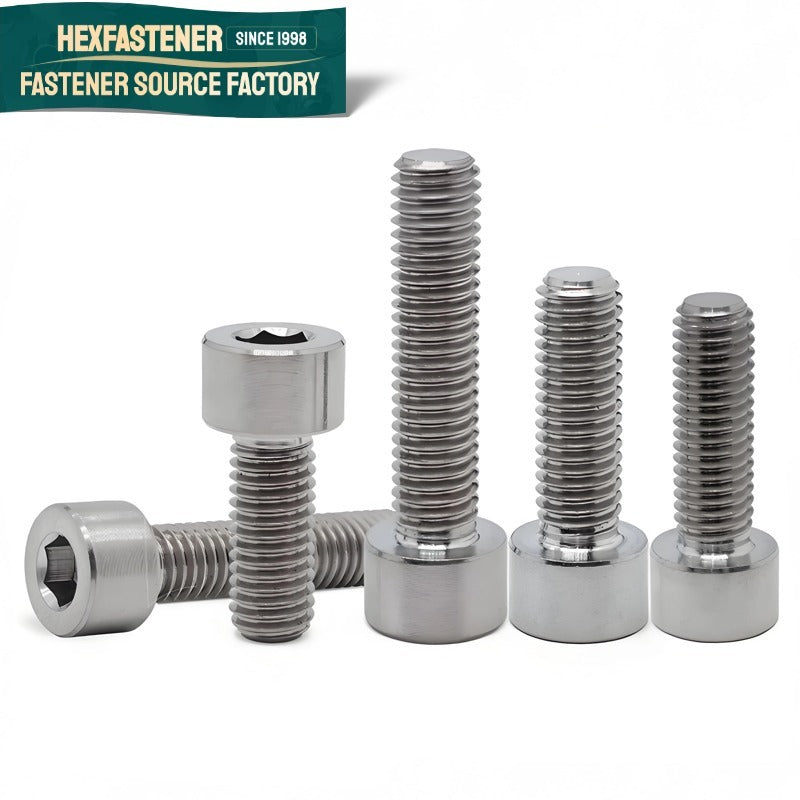 Socket Head Cap Screw — Titanium Hexagon Socket Cap Screws Grade 1 Grade 2  UNC UNF ASME B18.3 Plain Natural Uncoated Lightweight Corrosion Resistant
