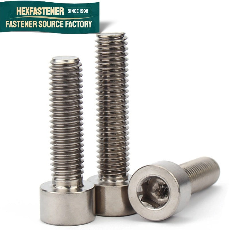 Socket Head Cap Screw — Titanium Socket Head Cap Screws UNC UNF Grade 3 Grade 4 ASME B18.3 Plain Natural Mill Finish Aerospace Marine Medical Fasteners